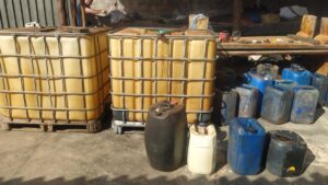 Reservatório clandestino para armazenar 5 mil litros de combustíveis é descoberto no Bairro Aclimação, em Uberlândia