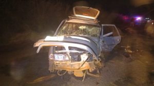 Condutor morre e passageira fica ferida após acidente na MG-188, em Coromandel