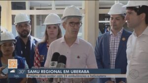 Em Uberaba, Romeu Zema assina convênio para implantação do Samu Regional; aumento de repasse para três hospitais da cidade é anunciado | Triângulo Mineiro