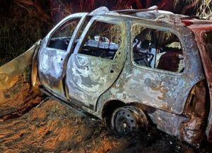 Grave acidente termina com três mortos e carro incendiado na BR-365 | Triângulo Mineiro