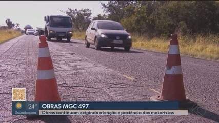 Obras continuam, e motoristas precisam ficar atentos no trecho entre Uberlândia e Prata