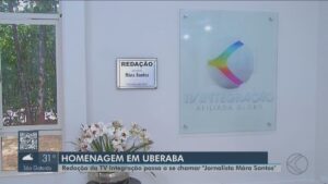 Redação da TV Integração em Uberaba passa a se chamar 'Jornalista Mára Santos'