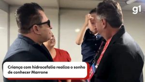 VÍDEO: fã com hidrocefalia realiza sonho e conhece o ídolo Marrone